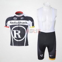 Maglia Radioshack manica corta 2011 nero e bianco
