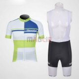 Maglia Santini manica corta 2011 verde e bianco