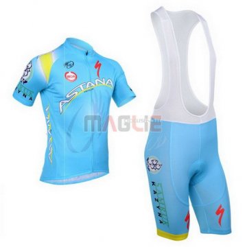 Maglia Astana manica corta 2013 celeste