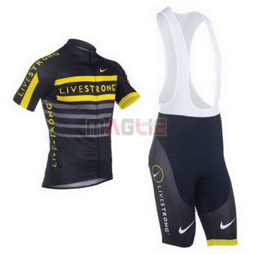 Maglia Livestrong manica corta 2013 nero e giallo