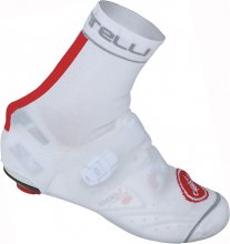 2014 Castelli Copriscarpe Ciclismo Bianco e Rosso