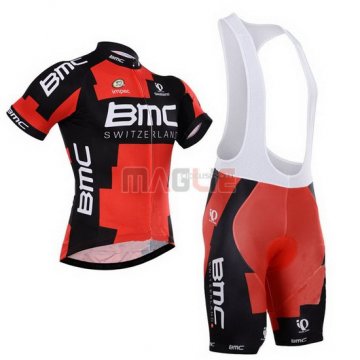 Maglia BMC manica corta 2015 nero e arancione