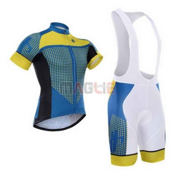 Maglia Hincapie manica corta 2015 blu e giallo