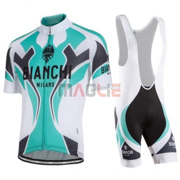 Maglia Bianchi manica corta 2016 celeste e bianco