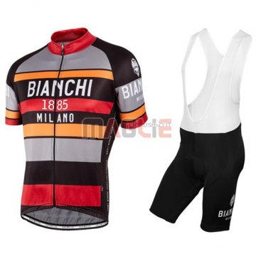 Maglia Bianchi manica corta 2016 rosso e arancione