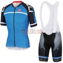 Maglia Castelli manica corta 2016 nero e blu