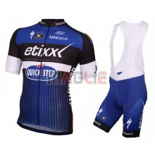 Maglia Quick Step manica corta 2016 bianco e blu