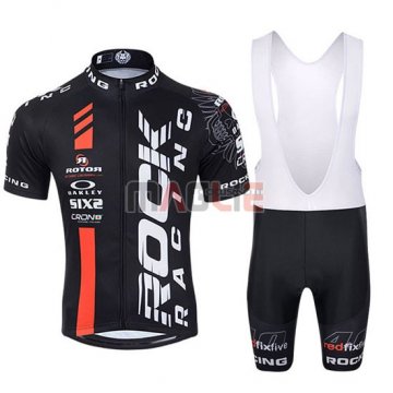 Maglia Rock racing manica corta 2016 nero e rosso