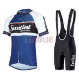 Maglia Santini manica corta 2016 bianco e blu Maglia Santini manica corta 2016 bianco e blu