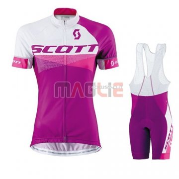 Donne Maglia Scott manica corta 2016 rosso e bianco