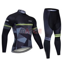 Maglia Northwave Manica Lunga 2019 Nero Grigio