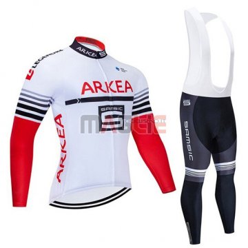 Maglia Arkea Samsic Manica Corta 2019 Bianco Rosso