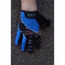 2020 Livestrong Guanti Dita Lunghe Ciclismo Blu Nero