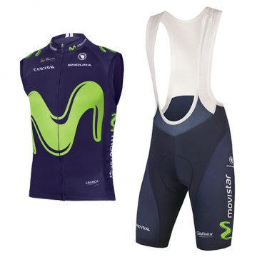 Gilet antivento Movistar 2017 nero