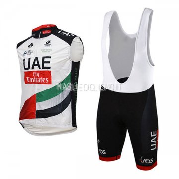 Gilet antivento UAE 2017 Bianco