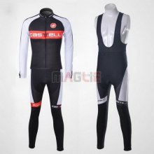 Maglia Castelli manica lunga 2011 nero e bianco