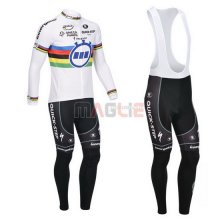 Maglia Quick Step manica lunga 2013 bianco