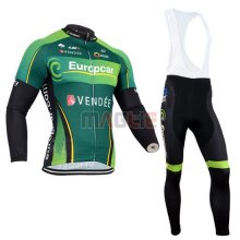 Maglia Europcar manica lunga 2014 nero e verde