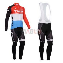 Maglia Trek manica lunga 2014 rosso e bianco