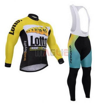 Maglia Lotto manica lunga 2015 nero e giallo