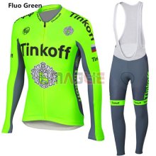 Maglia Saxo Bank manica lunga 2016 verde e grigio