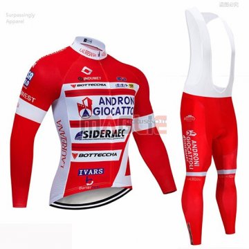 Maglia Androni Giocattoli Manica Lunga 2019 Rosso Bianco