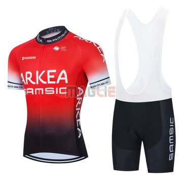 Maglia Arkea Samsic Manica Corta 2021 Rosso Nero