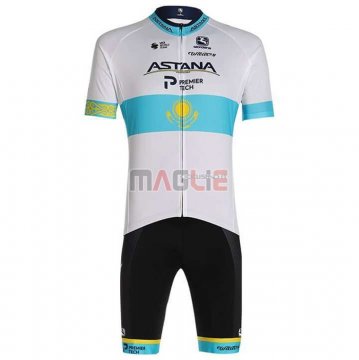 Maglia Astana Manica Corta 2020 Campione Kazako