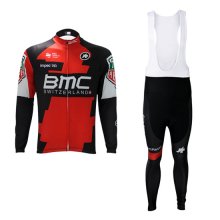 Maglia BMC Manica Lunga 2017 rosso e bianco