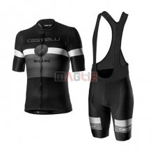 Maglia Castelli Manica Corta 2020 Nero Bianco