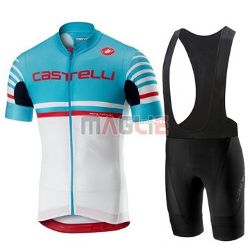 Maglia Castelli Free AR 4.1 Manica Corta 2019 Celeste Bianco