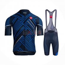 Maglia Castelli Manica Corta 2021 Blu Nero Bianco