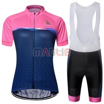 Maglia Chomir Manica Corta 2019 Rosa Spento Blu