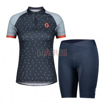 Maglia Donne Scott Manica Corta 2021 Grigio Blu