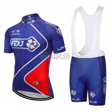 Maglia FDJ Manica Corta 2018 Blu