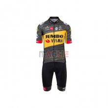 Maglia Jumbo Visma Manica Corta 2021 Nero Giallo