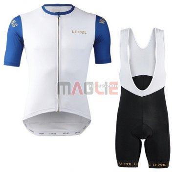 Maglia Lecol Manica Corta 2019 Bianco Blu