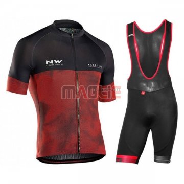 Maglia Northwave Manica Corta 2018 Nero Rosso