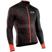 Maglia Northwave Manica Lunga Rosso Nero