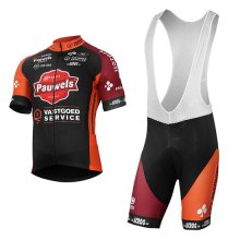 Maglia Pauwels Sauzen Vastgoedservice 2017 nero e arancione