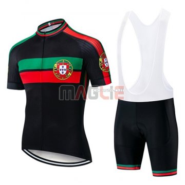 Maglia Portugal Manica Corta 2019 Nero Verde Rosso