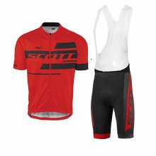 Maglia Scott Manica Corta 2017 rosso e nero