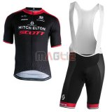Maglia Scott Manica Corta 2018 Nero Rosso