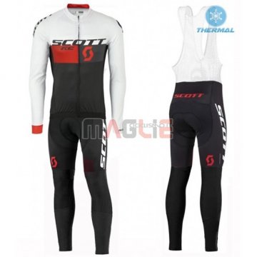 Maglia Scott manica lunga 2016 bianco e rosso