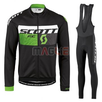 Maglia Scott manica lunga 2016 verde e nero