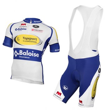 Maglia Sport Vlaanderen Baloise 2017 bianco e giallo