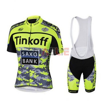 Maglia Tinkoff Manica Corta 2019 Giallo Verde Nero