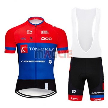 Maglia Topforex Lapierre Manica Corta 2019 Rosso Blu