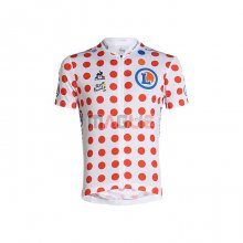 Maglia Tour de France Manica Corta 2021 Rosso Bianco