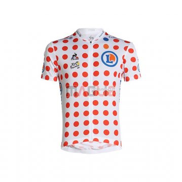 Maglia Tour de France Manica Corta 2021 Rosso Bianco